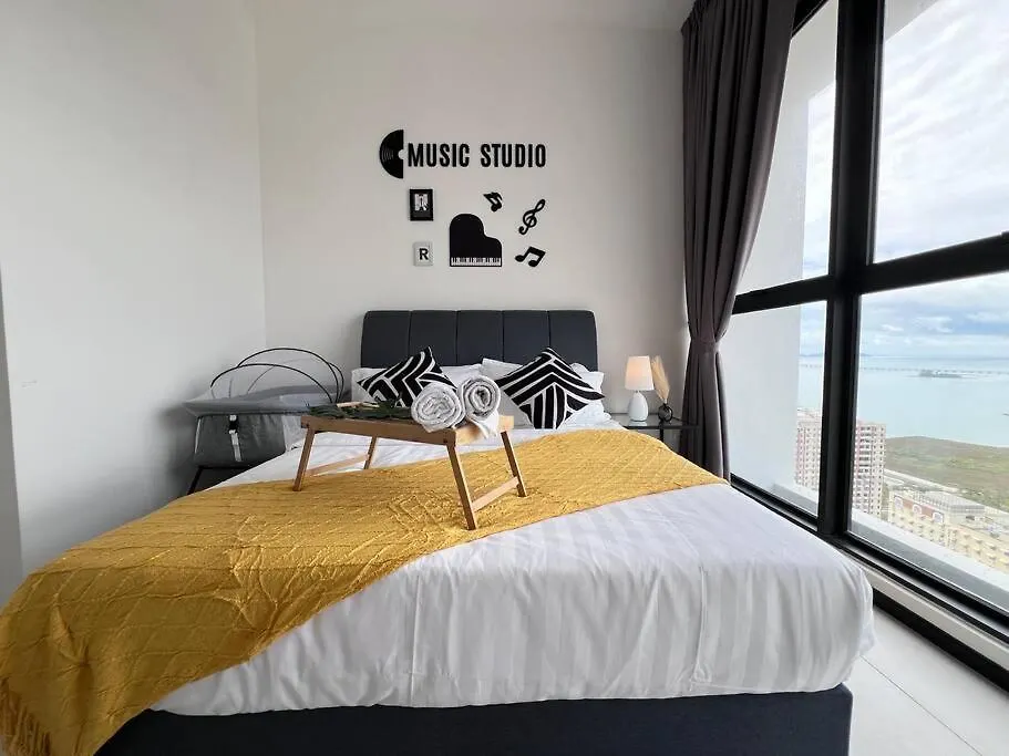 Georgetown Skypool Urban 2Br Family & Baby-Friendly 9Pax Seaview Penang Διαμέρισμα Jelutong